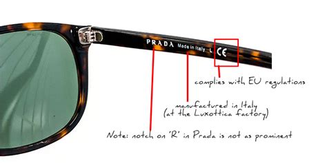 luxottica brands sunglasses prada|how to authenticate prada sunglasses.